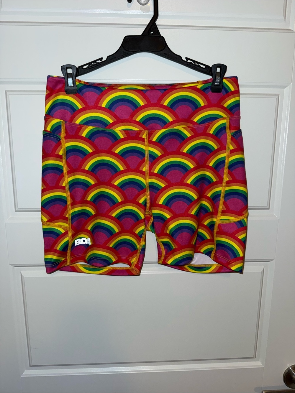 Rainbow Arc Women's Bike Shorts - Bright Multicolor